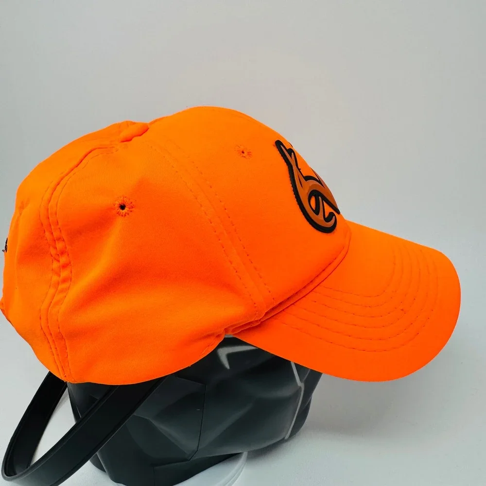 Realtree Blaze Orange Hunting Hat‎ Adjustable Hook and Loop Antler Logo Cap